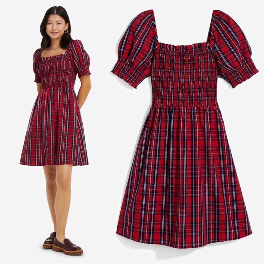 Draper James Cam Smocked Dress Angie Plaid Dress